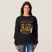 Sweatshirt Bonjour Femmes Automne (Devant entier)
