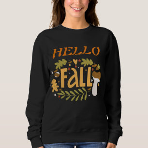 Sweatshirt Bonjour Femmes Automne