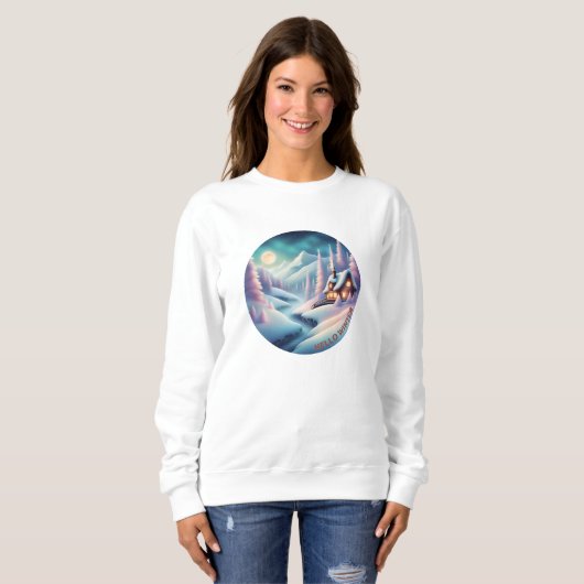 Sweatshirt Bonjour hiver (Devant entier)
