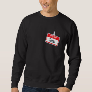 Sweatshirt Bonjour Mon Nom Est Jean Funny Halloween Nom Du Co