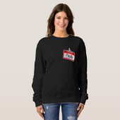 Sweatshirt Bonjour Mon Nom Paula Funny Halloween Custome Nam (Devant entier)