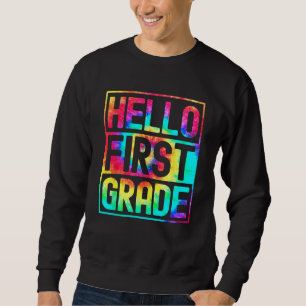 Sweatshirt Bonjour Première Année de Rentrée des Classes Ense