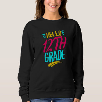 Sweatshirt Bonjour professeur de première année de terminale 
