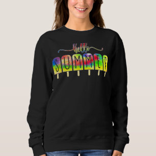 Sweatshirt Bonjour Vacances Été Glace Crème Popsicle Ice Loll