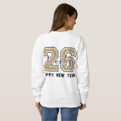 Sweatshirt Bonne année 2026 sweatshirts, fête du Nouvel An (Dos entier)