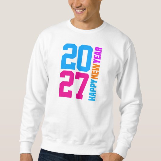 Sweatshirt Bonne année 2027 (Devant)