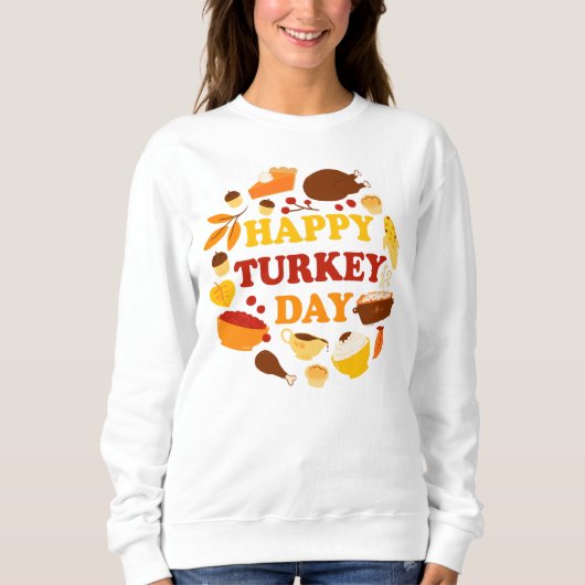 Sweatshirt Bonne fête de la Turquie (Devant)