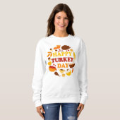 Sweatshirt Bonne fête de la Turquie (Devant entier)