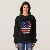 Sweatshirt Bonne fête de l'Amérique (Devant entier)