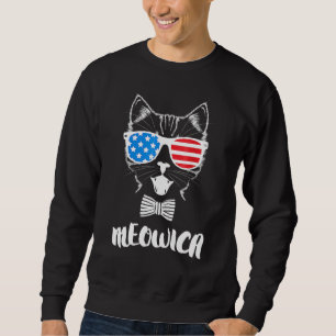 Sweatshirt Bonne fête de l'Indépendance Meowica 4 juillet ten