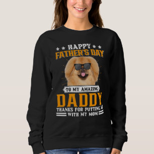 Sweatshirt Bonne Fête des pères Pekingese Chien Papa Pour Hom