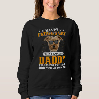 Sweatshirt Bonne Fête des pères Yorkie Chien Papa Pour Hommes