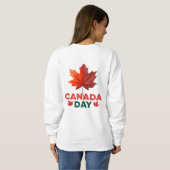 Sweatshirt Bonne fête du Canada (Dos entier)
