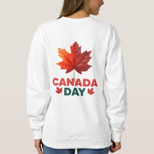 Sweatshirt Bonne fête du Canada (Dos)