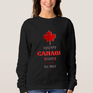Sweatshirt Bonne fête du Canada 1er juillet