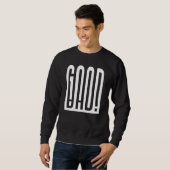 Sweatshirt Bonne Mauvaise Illusion Optique Perspective Ambigr (Devant entier)