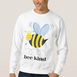 Sweatshirt Bonne princesse d'abeille avec couronne et slogan