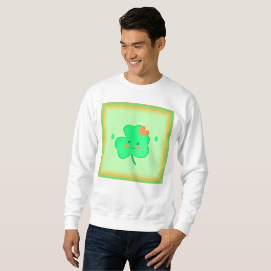 Sweatshirt Bonne Saint Patrick. Commandez dès maintenant  (Devant entier)