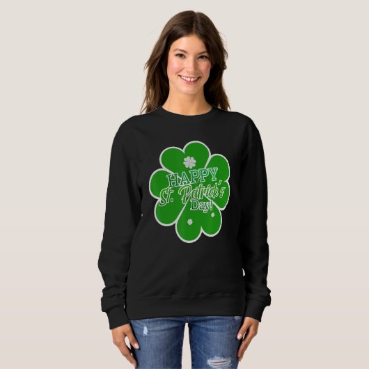 Sweatshirt Bonne Saint Patrick Day (Devant entier)