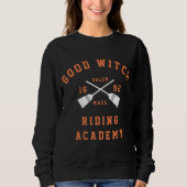 Sweatshirt Bonne sorcière Académie d'équitation Halloween (Devant)