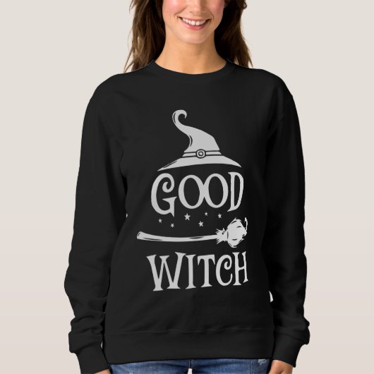 Sweatshirt Bonne Sorcière Halloween (Devant)