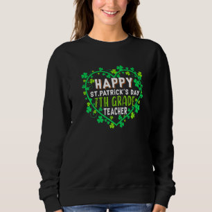 Sweatshirt Bonne St Patrick's Day 7e année enseignant irlanda