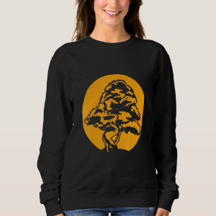Sweatshirt Bonsai Avec Coucher De Soleil