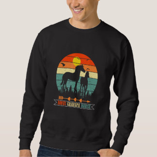 Sweatshirt Bonus Grand-père Cheval Bonus Grand-père