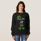 Sweatshirt Bonus Papa Elf Correspondant Famille Pyjama de Noë (Devant entier)