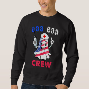 Sweatshirt Boo Boo Crew American Flag 4 juillet Usa Nurse G
