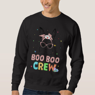 Sweatshirt Boo Boo Crew Bunny Nurse Life Easter Leopard Glass