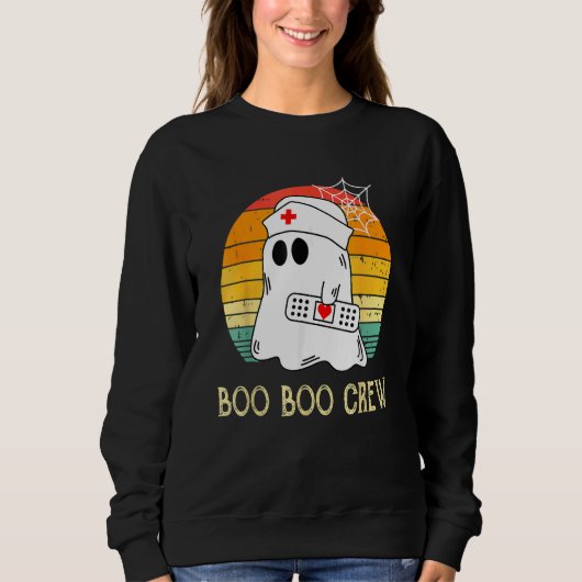 Sweatshirt Boo Boo Crew Nurse Ghost  Halloween Costume 6 (Devant)