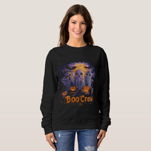 Sweatshirt Boo Crew | ExDesigner | Halloween (Devant entier)