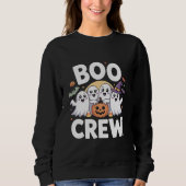 Sweatshirt Boo Crew mignonne Halloween Éffrayant (Devant)