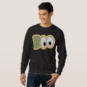 Sweatshirt BOO Eyeballs Halloween Art (Devant entier)