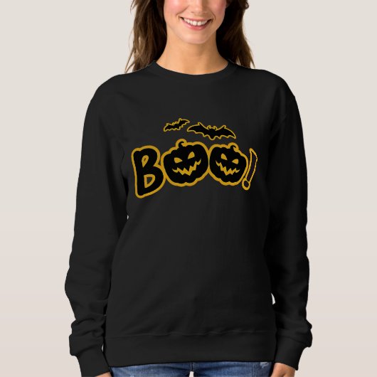 Sweatshirt Boo Halloween   Boo Halloween Costume (Devant)