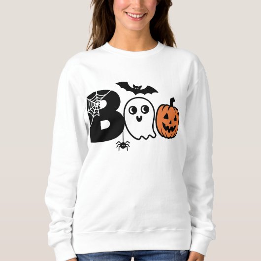 Sweatshirt Boo Halloween Jumper (Devant)
