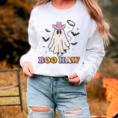 Sweatshirt Boo Haw Cowboy Éffrayant Ghost Halloween
