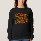 Sweatshirt Boo Pumpkins Fall Vibes  Jack O Lantern Halloween (Devant)