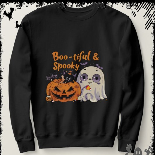 Sweatshirt Boo-tiful & Spooky | ExDesigner | Halloween