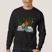 Sweatshirt Book Flowers (Devant)