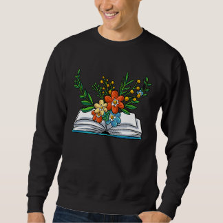 Sweatshirt Book Flowers