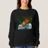 Sweatshirt Book Flowers (Devant)