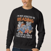 Sweatshirt Book reading   bookworm cute book nerd book reader (Devant)