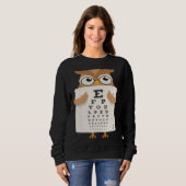 Sweatshirt Book Reading Owl Bird Wisdom Smart (Devant entier)