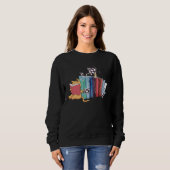 Sweatshirt Bookend Kitten Cats Tea and Books (Devant entier)