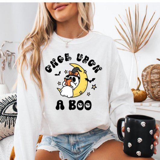 Sweatshirt Booker Ghost Once upon a Booko Halloween