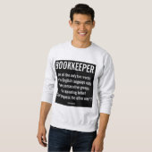 Sweatshirt "Bookkeeper Est Un Mot Unique" (Devant entier)
