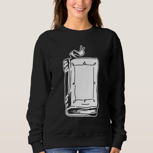 Sweatshirt Bookworm Books Bibliophile Librarian Literature  B (Devant)