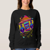 Sweatshirt Boombox Japonais Vaporwave Retro 80s 90s Pastel Go (Devant)